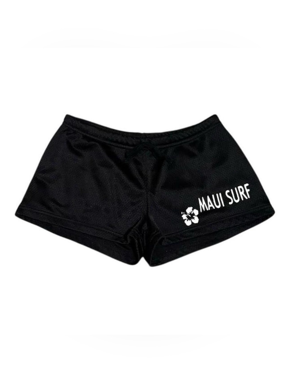 Y2K Deb mesh graphic mini shorts